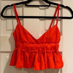 Orange, Fun, Flirty, crop top!